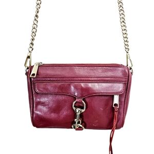 Rebecca Minkoff Burgundy Leather shoulder  Bag